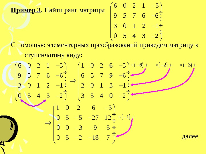 Чему равен ранг матрицы