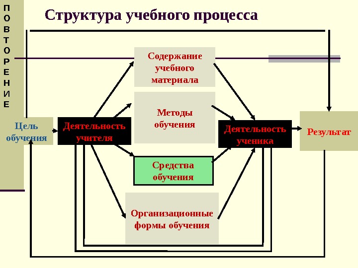 Схема образовательного процесса