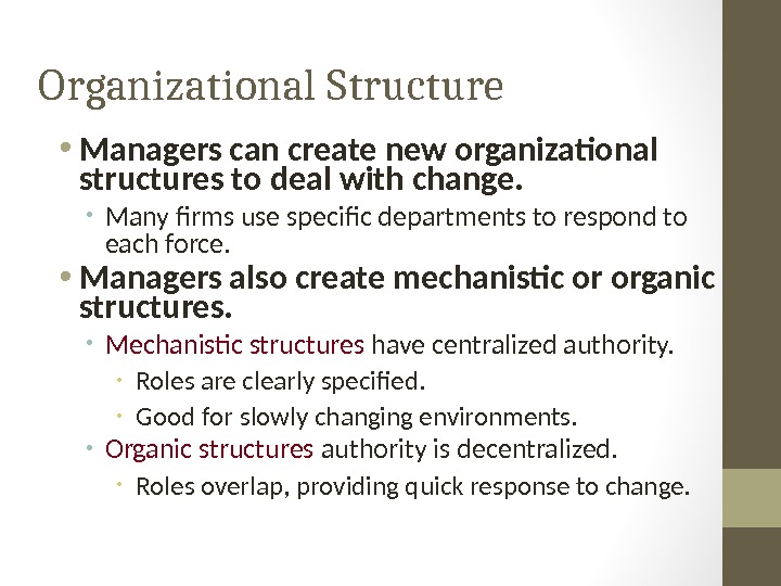 Organizations and Organizational Environment 3 Types of