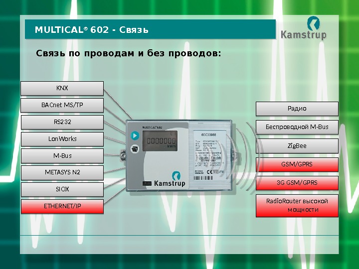 Мультикал 603 схема подключения