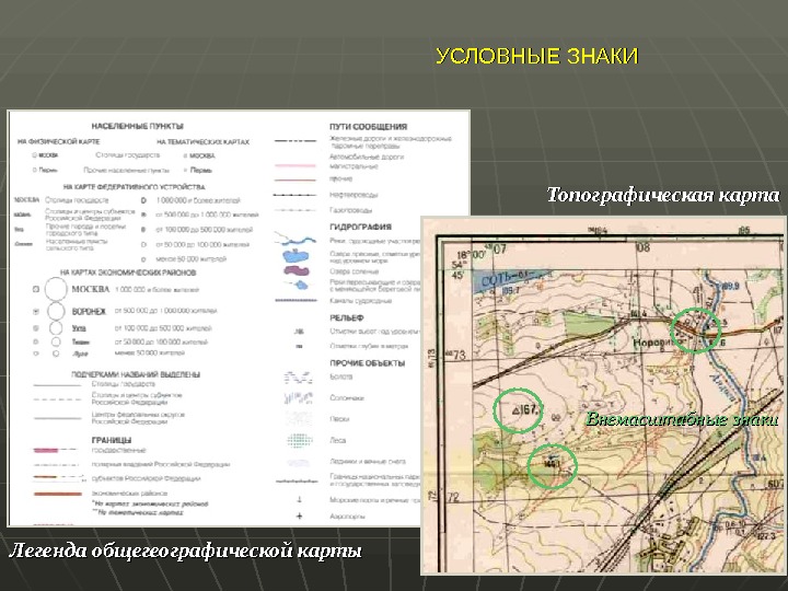 Картографические карты и планы