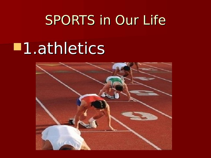 Sport in our life