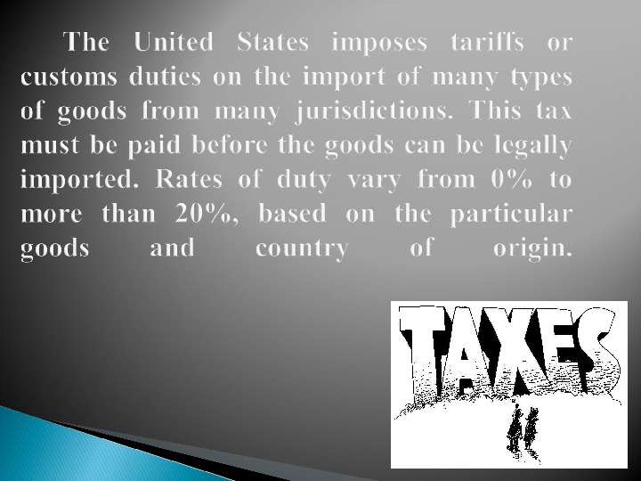 Taxation in the United States of America By