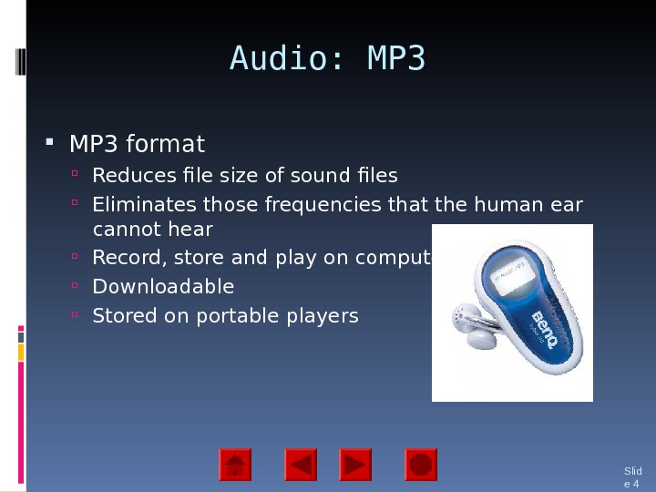 explain different types of multimedia devices and presentation devices