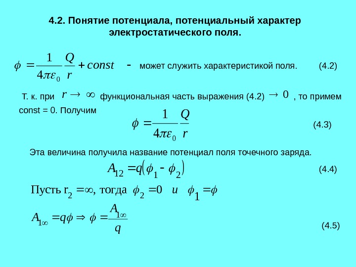 Потенциальный характер