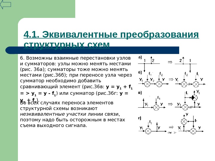 Эквивалентные преобразования