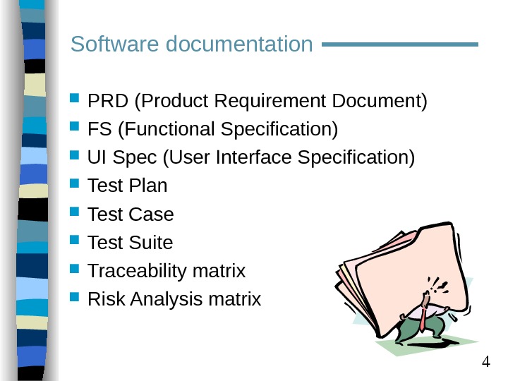 1 Test documentation and Test case design