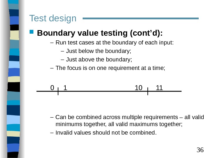1 Test documentation and Test case design