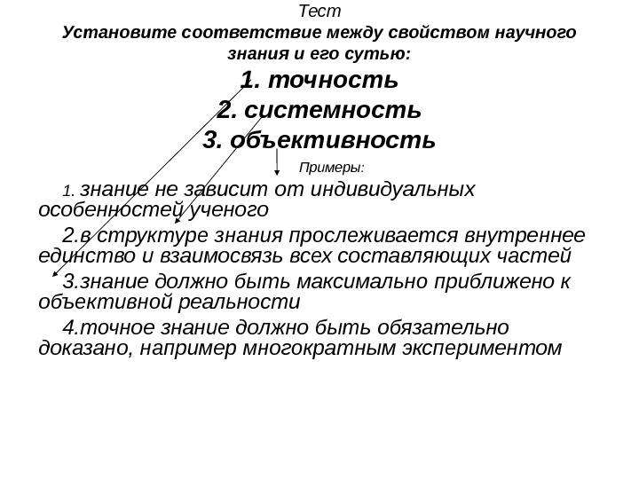 Установите соответствие между принципами