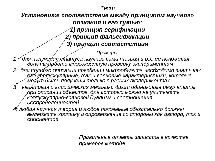 Установите соответствие между методом