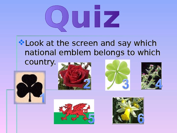 national symbols of the uk presentation