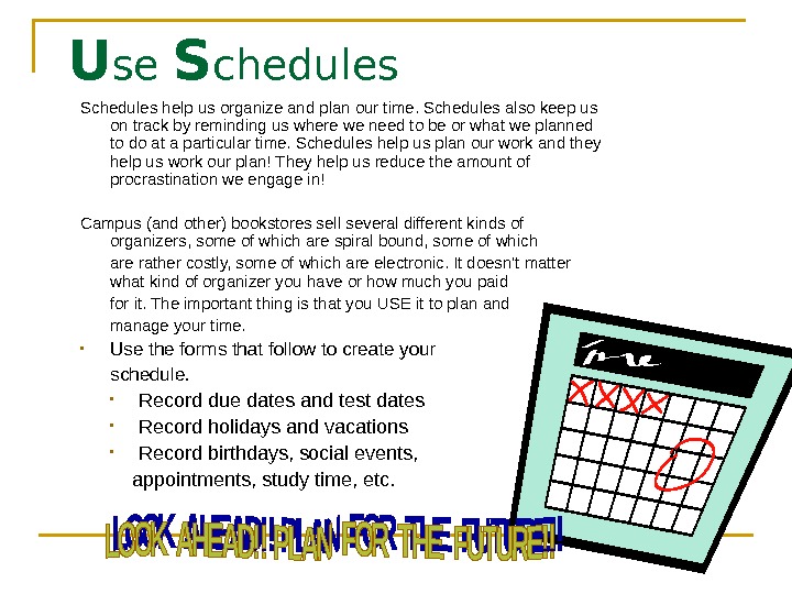 Student Success – Time Management Chapter 2