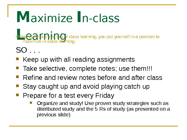 Student Success – Time Management Chapter 2