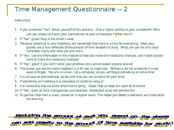 Student Success – Time Management Chapter 2