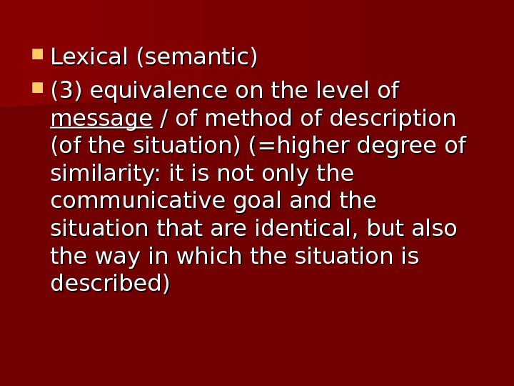 Semantic translation