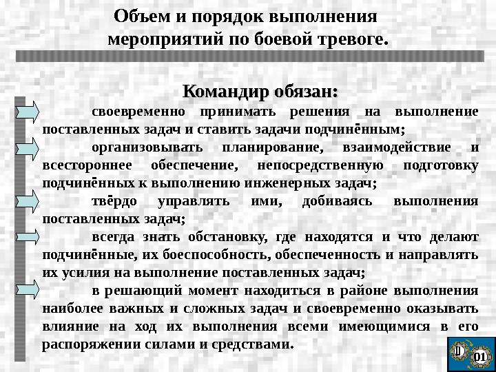 Действия по подъеме по тревоге план конспект