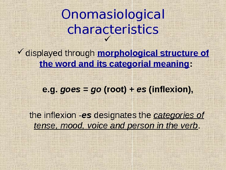 TYPOLOGY OF LEXICAL SYSTEMS in ENGLISH and UKRAINIAN