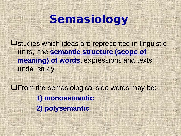 TYPOLOGY OF LEXICAL SYSTEMS in ENGLISH and UKRAINIAN