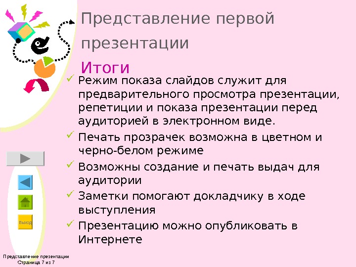 Представление презентации. Режимы представления презентации. Как представиться в презентации. Представление презентации речь.