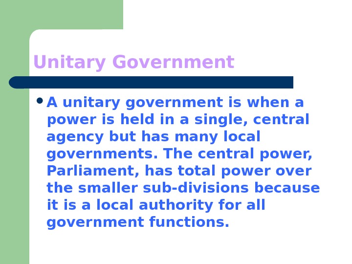 unitary-government