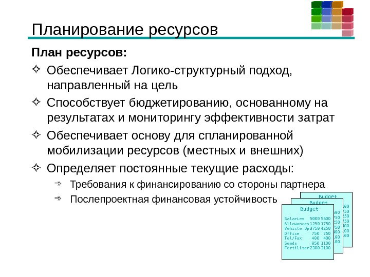 Мобилизация ресурсов проекта презентация