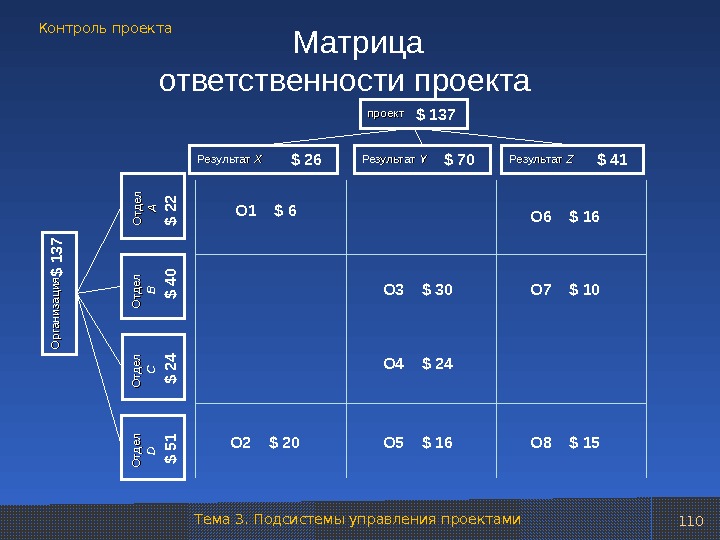 Матрица проекта это