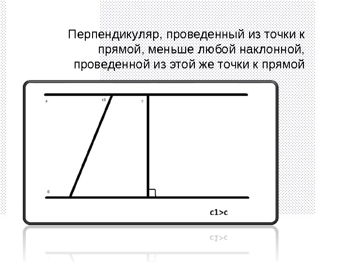 Перпендикуляр в прямоугольнике