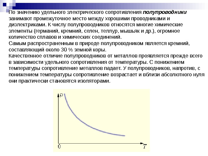 Что значит удельный. Удельное сопротивление полупроводника формула. Зависимость сопротивления от температуры в полупроводниках. Зависимость удельного сопротивления полупроводников.. Зависимость удельного сопротивления полупроводников от температуры.