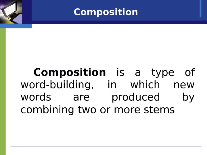 Types of word building