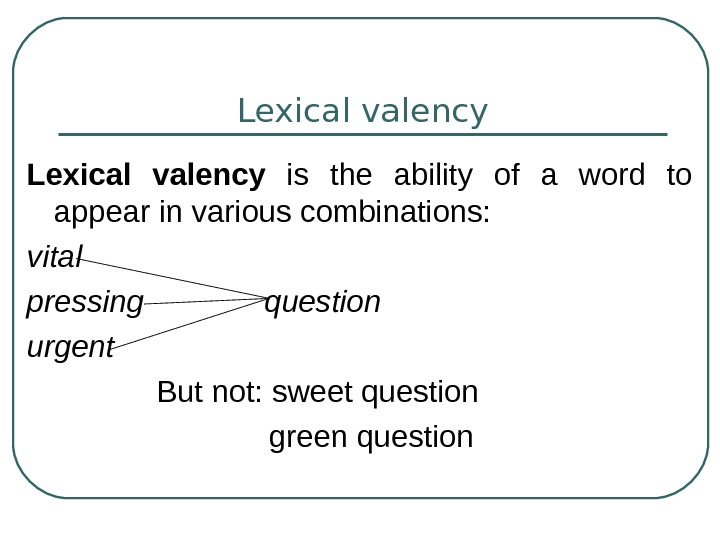 Meaning of word groups. Lexical Valency. Lexical Valency is. Lexical and grammatical Valency. What is Valency in Lexicology.