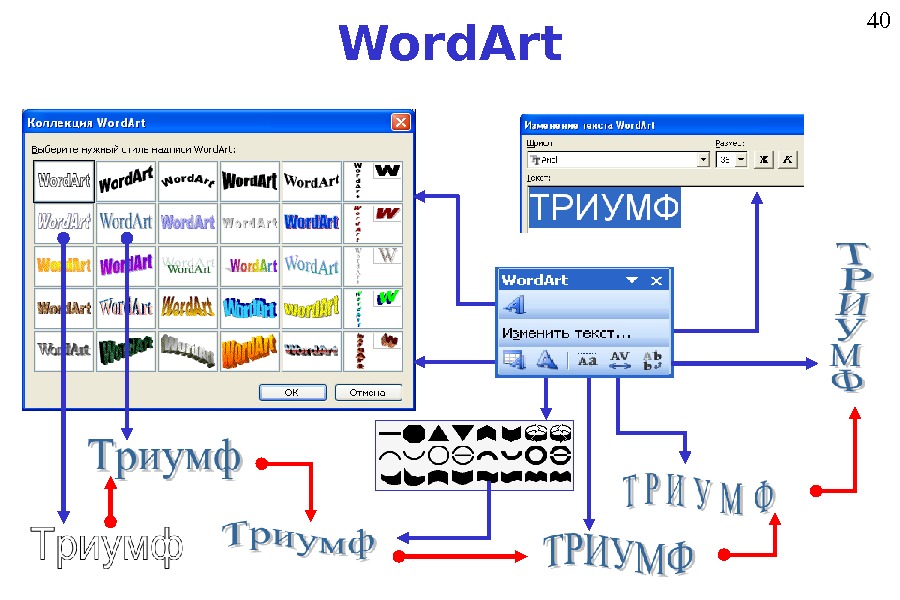 Wordart в презентации