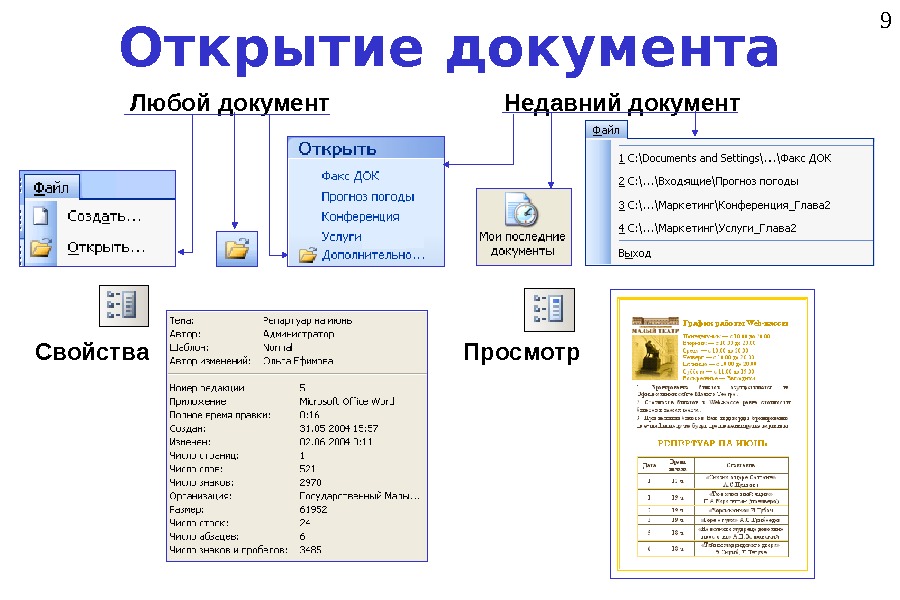 Режим презентации в ворде