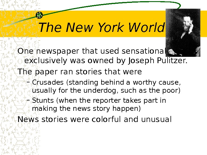 Презентация Yellow Journalism