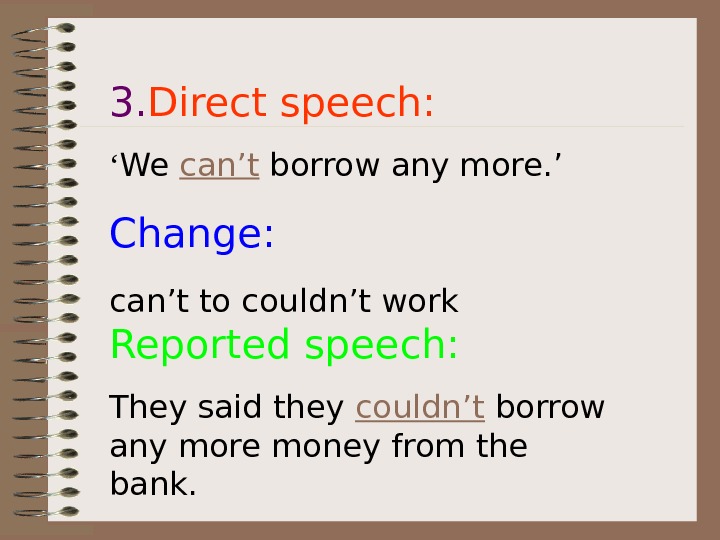 Direct and reported speech презентация