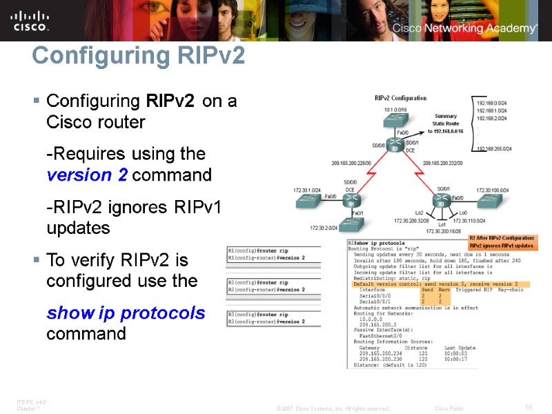 RIPv2 Routing Protocols And Concepts – Chapter 7