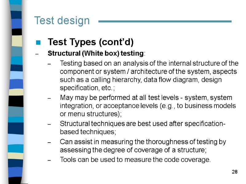 1 Test documentation and Test case design Iana