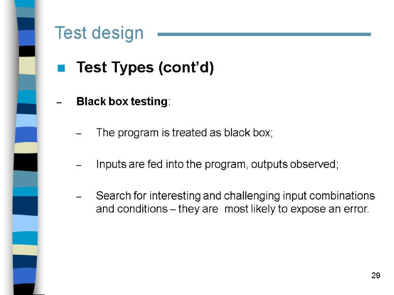 1 Test documentation and Test case design Iana