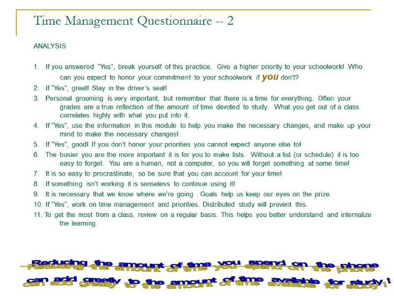 time management research questions for students