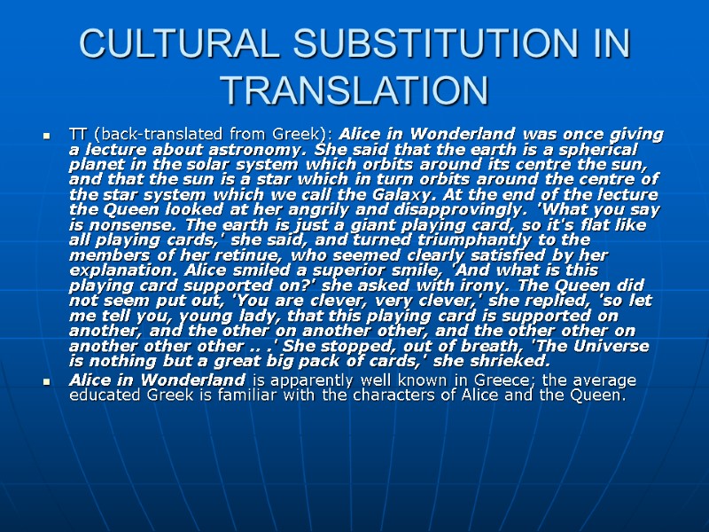 TRANSLATION PROCEDURES & STRATEGIES Lecture 4 While Translation