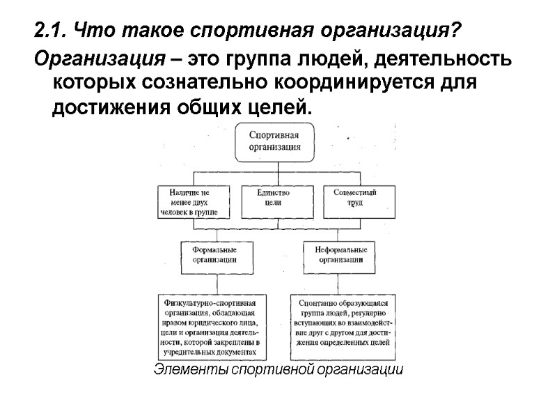 Что такое организация презентация