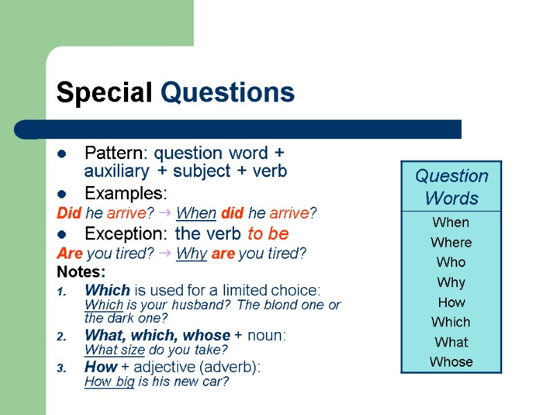 Unit 1: Question forms Present Continuous Pre-Intermediate Date: