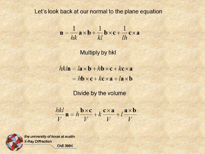 Reciprocal Space Interplanar Distances And Angles The Interplanar