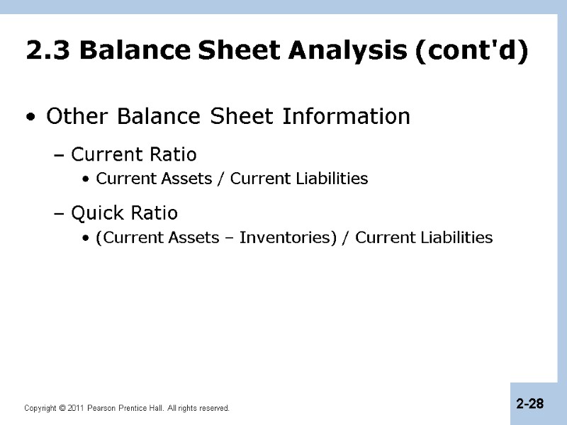 Chapter 2 Introduction To Financial Statement Analysis Chapter