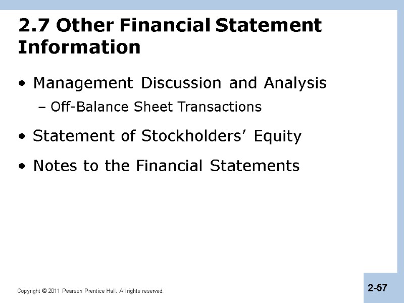 Chapter 2 Introduction to Financial Statement Analysis Chapter