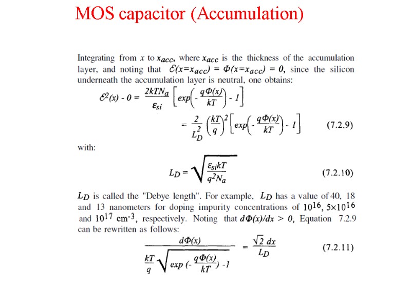 Metal-Insulator-Semiconductor and Metal-Insulator-Metal Structures ...