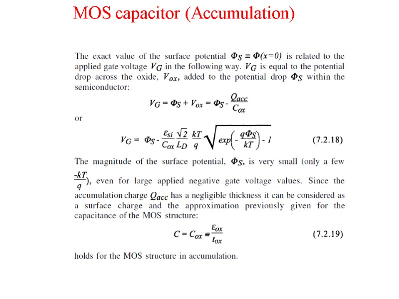 Metal-Insulator-Semiconductor and Metal-Insulator-Metal Structures ...