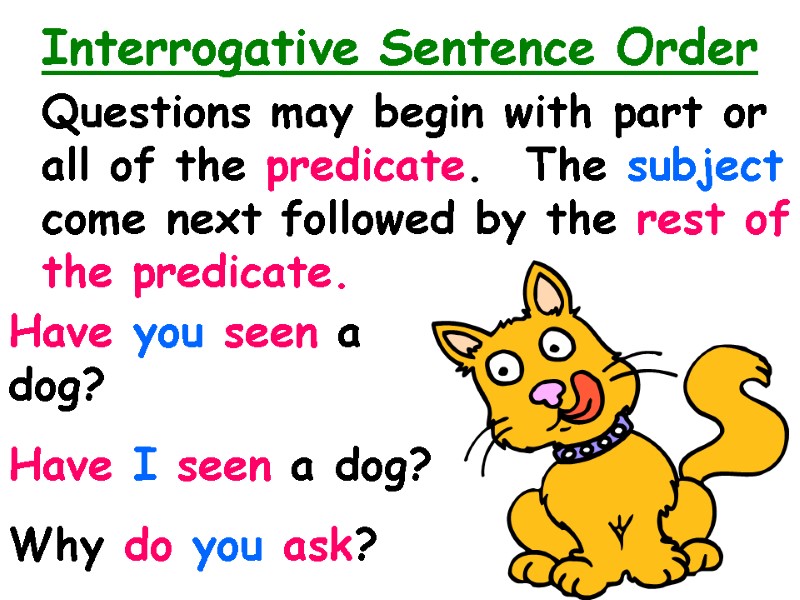 Subjects Predicates Sentences And Tell Me What Is