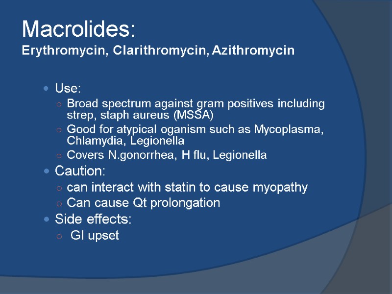 ANTIBIOTICS Learning Points Basics Choosing antibiotics Overview Basics