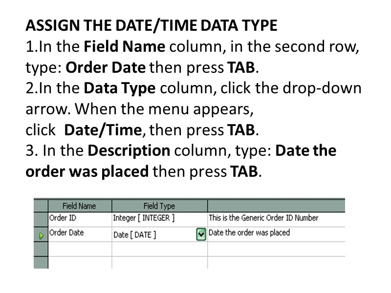 IDENTIFY DATABASE ELEMENTS Elements of databases A database