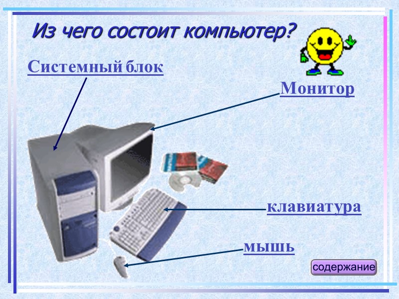 Из чего состоит системный блок компьютера презентация